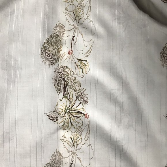 Mens Van Heusan Hawaiin Style Button Up XL (17/17 1/2) pineapples - Picture 5 of 5